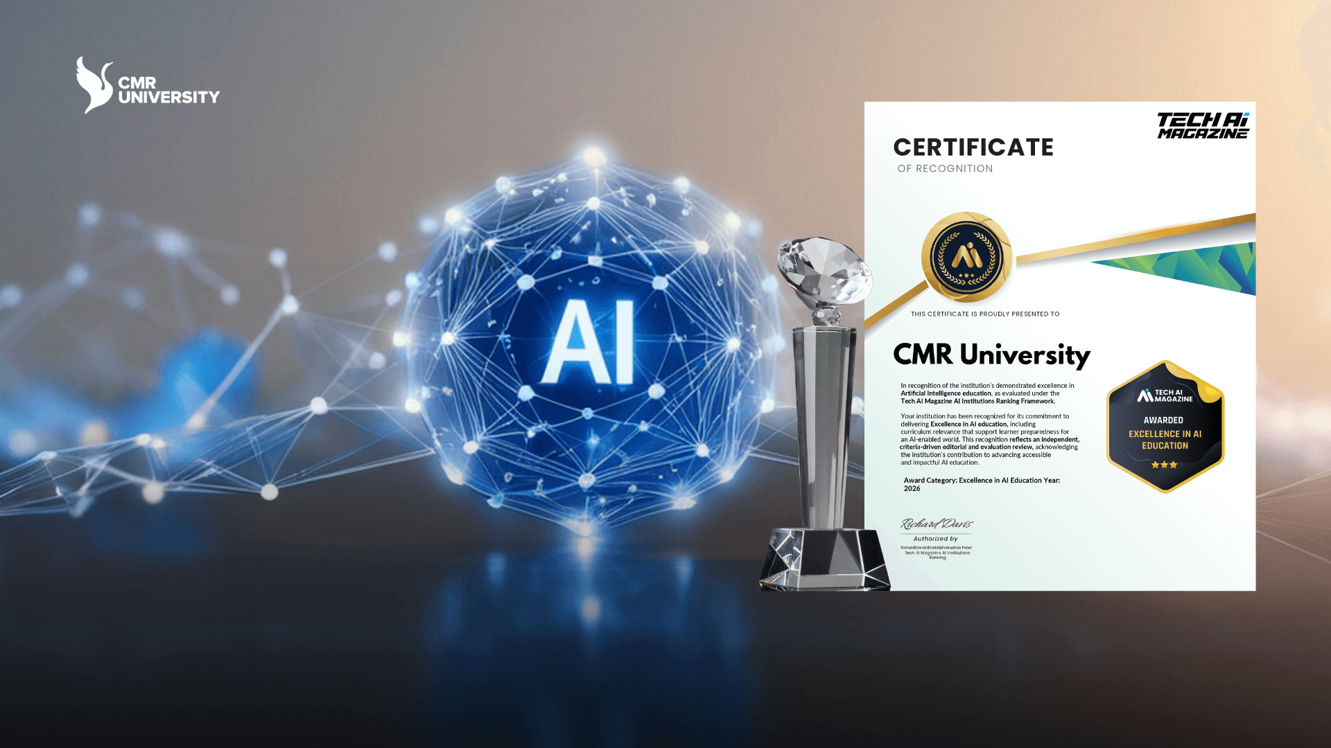 CMR University Recognised for Excellence in AI Education
