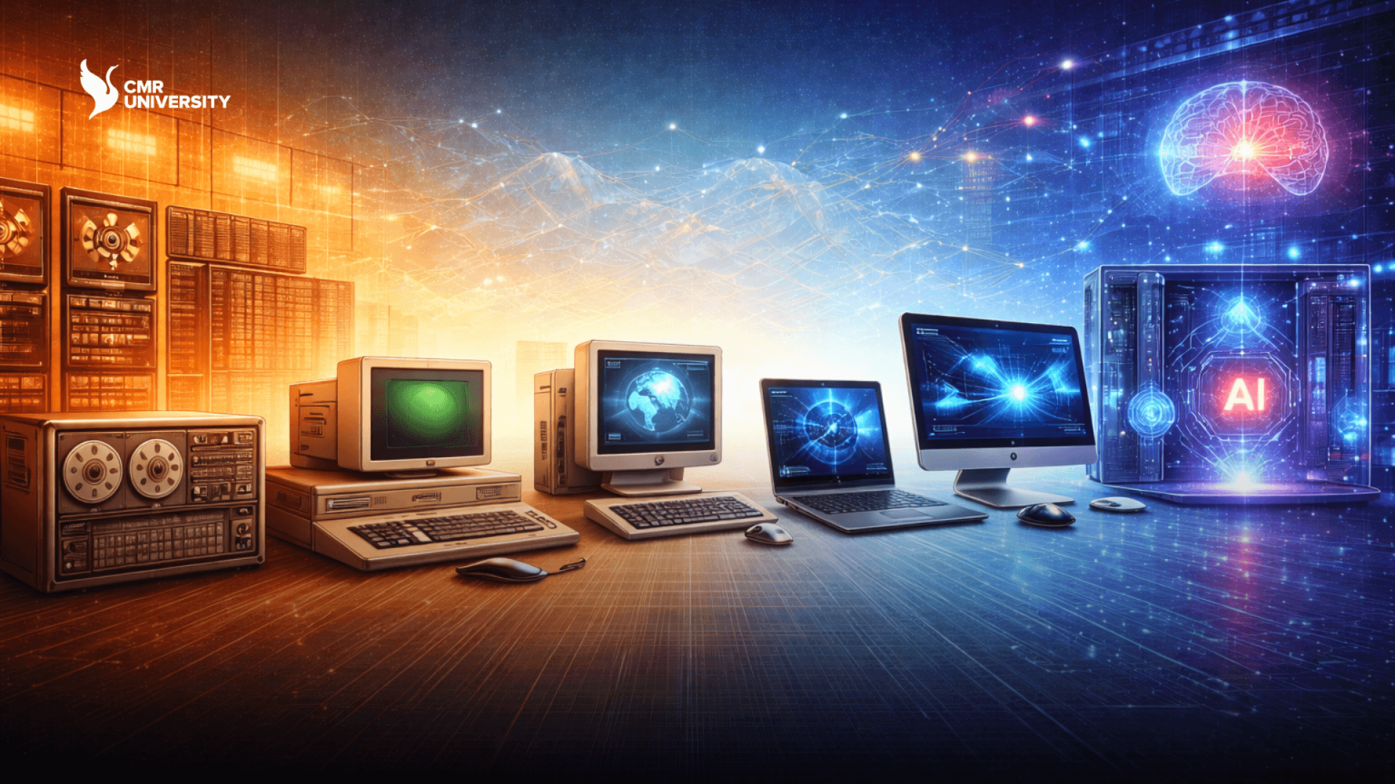 Imformatino Computer Evolution of IT: From Early Computers to AI Era | CMR